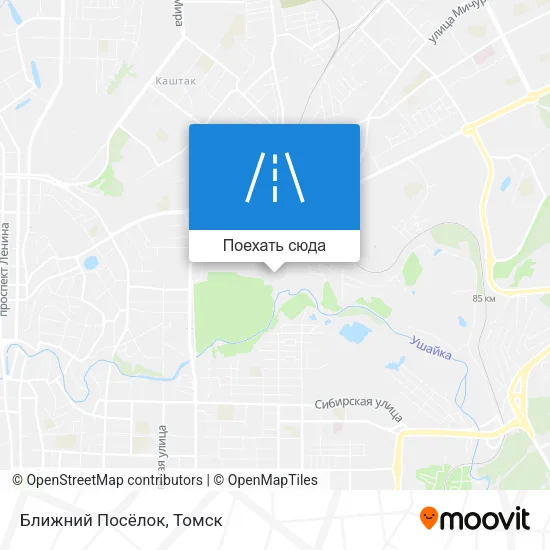 Карта Ближний Посёлок