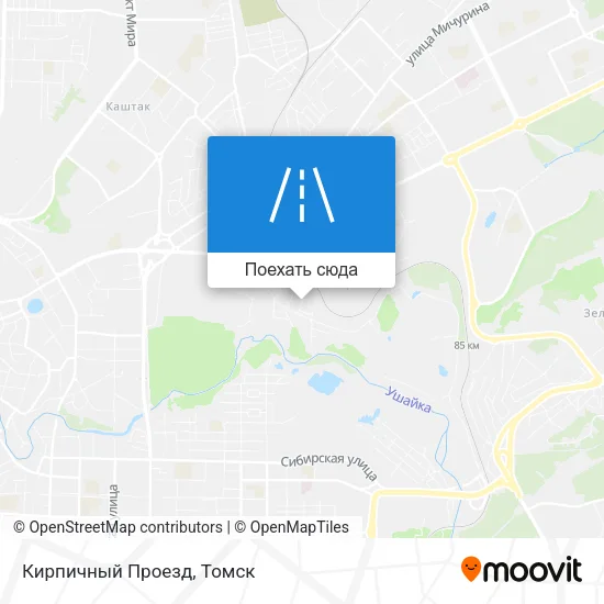Карта Кирпичный Проезд