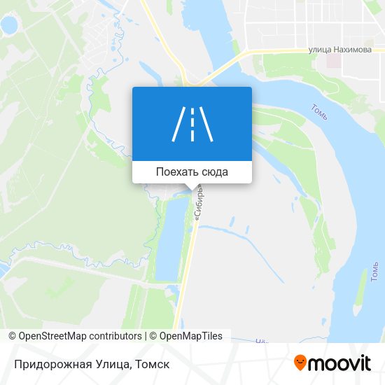 Карта Придорожная Улица
