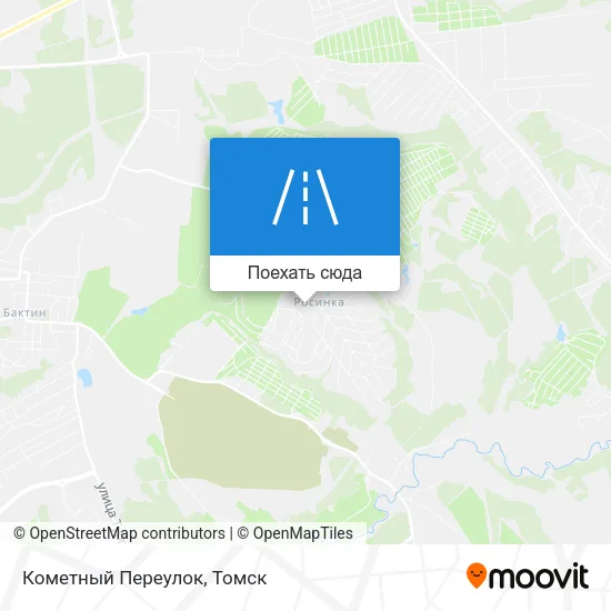 Карта Кометный Переулок