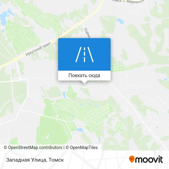 Карта Западная Улица