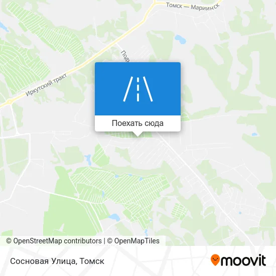 Карта Сосновая Улица