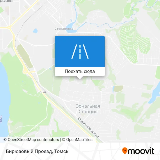 Карта Бирюзовый Проезд