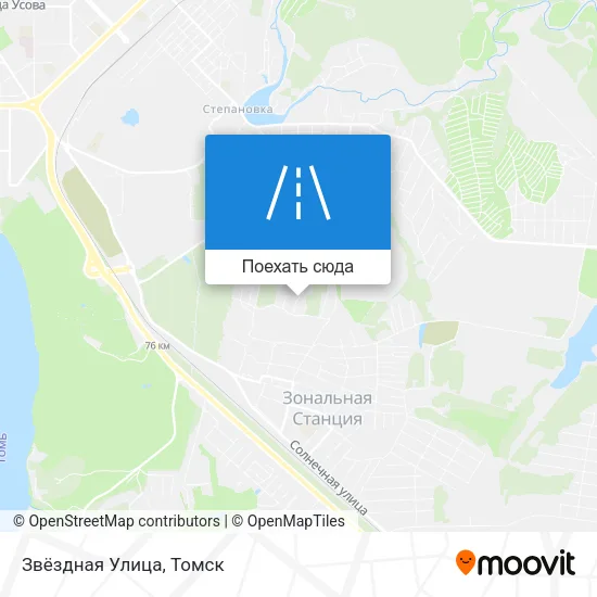 Карта Звёздная Улица