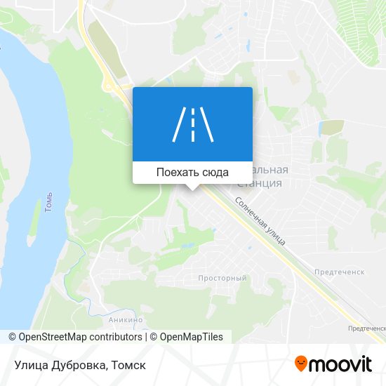 Карта Улица Дубровка