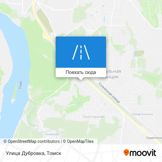 Карта Улица Дубровка