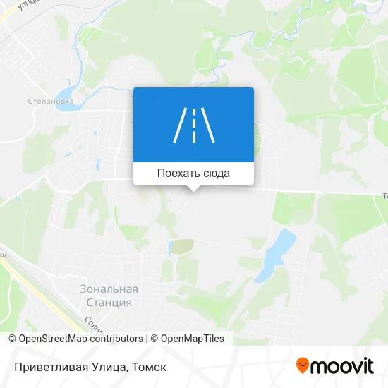 Карта Приветливая Улица
