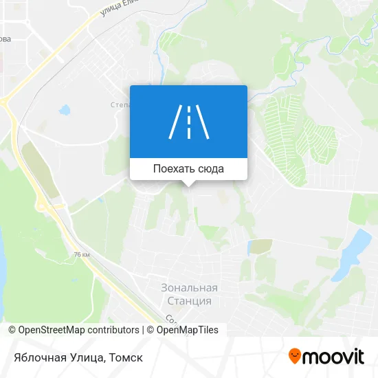 Карта Яблочная Улица
