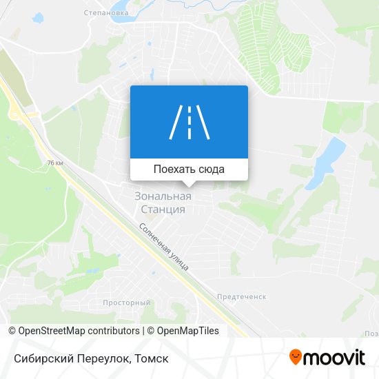 Карта Сибирский Переулок