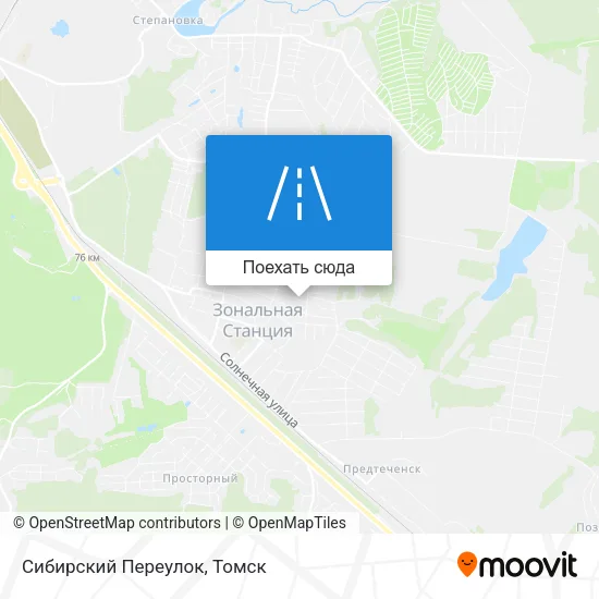 Карта Сибирский Переулок