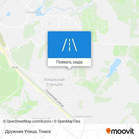 Карта Дружная Улица