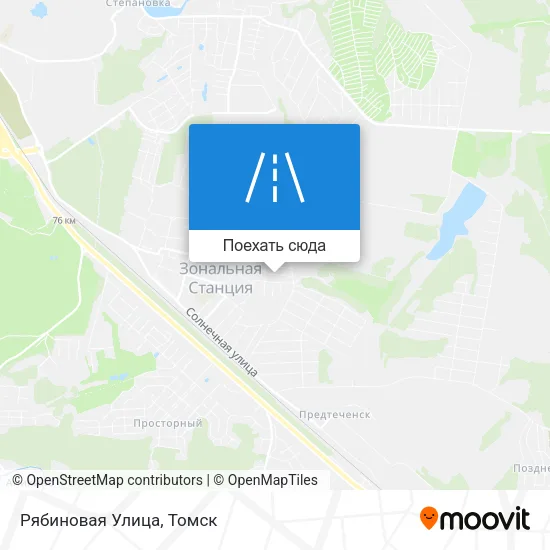 Карта Рябиновая Улица