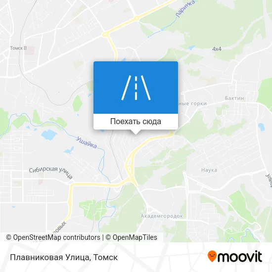 Карта Плавниковая Улица