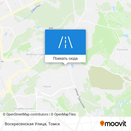 Карта Воскресенская Улица