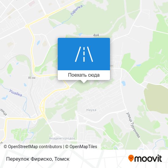Карта Переулок Фириско