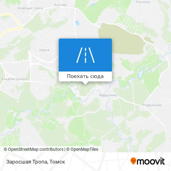 Карта Заросшая Тропа