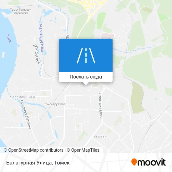 Карта Балагурная Улица