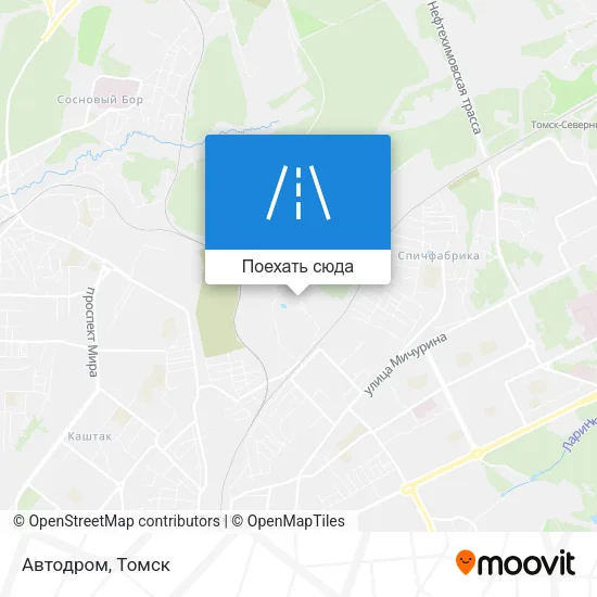 Карта Автодром