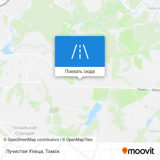 Карта Лучистая Улица
