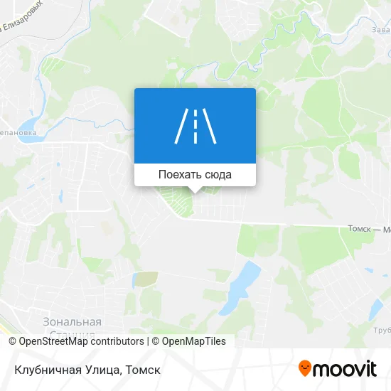Карта Клубничная Улица