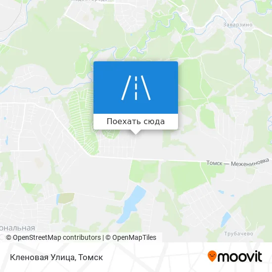 Карта Кленовая Улица