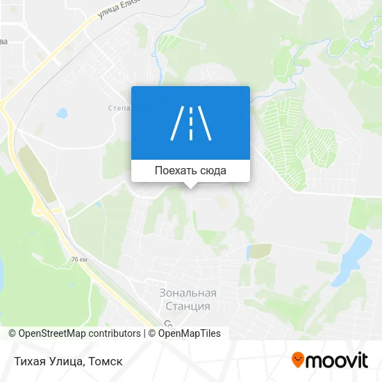 Карта Тихая Улица