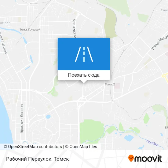 Карта Рабочий Переулок