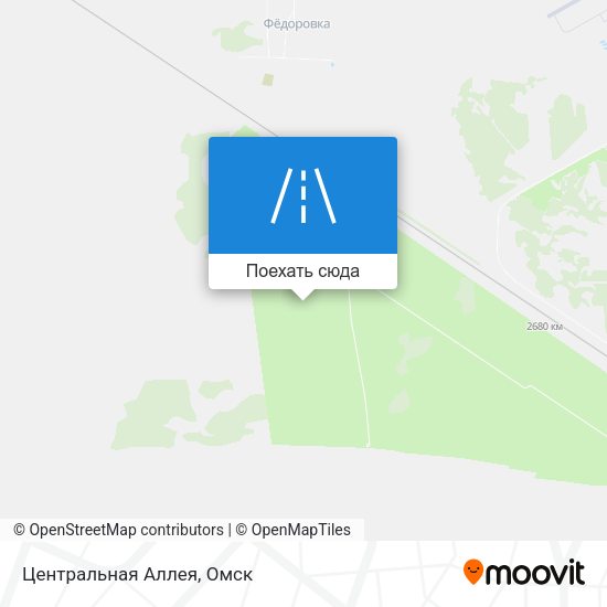 Карта Центральная Аллея