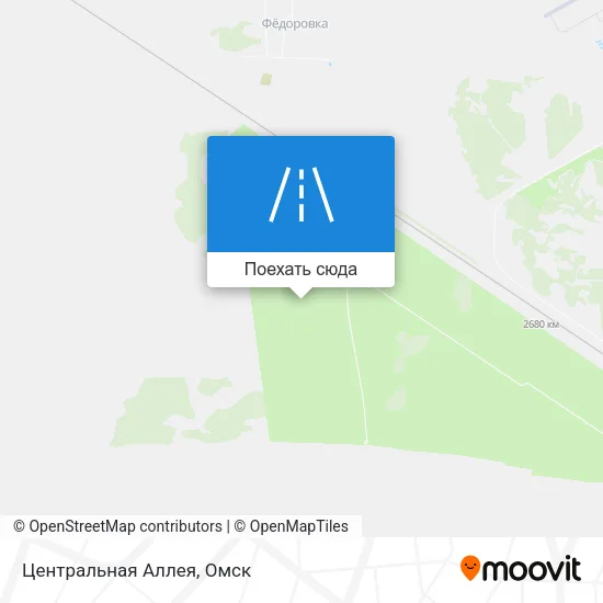 Карта Центральная Аллея