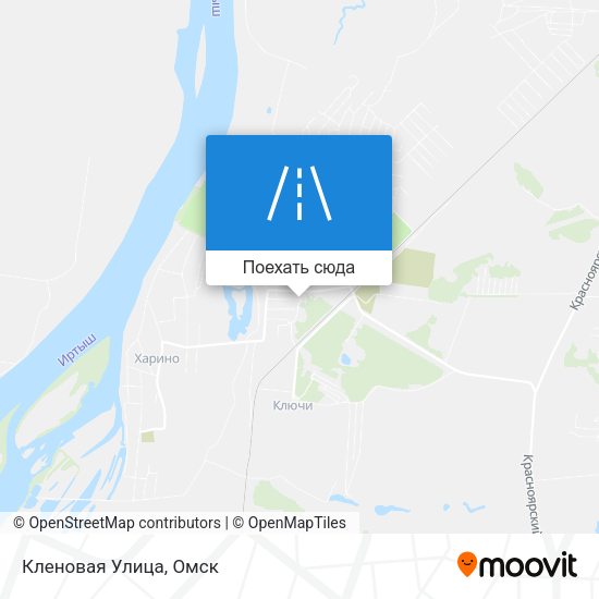 Карта Кленовая Улица