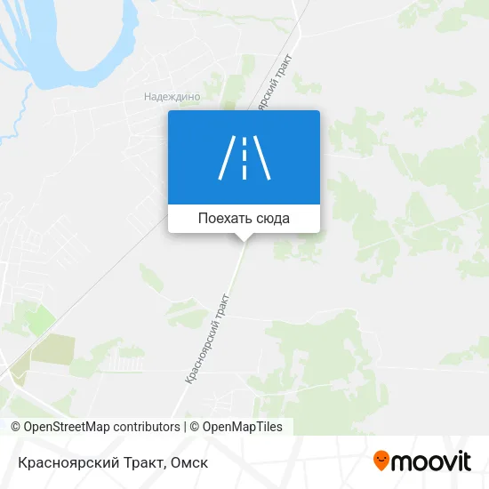 Карта Красноярский Тракт