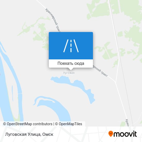Карта Луговская Улица