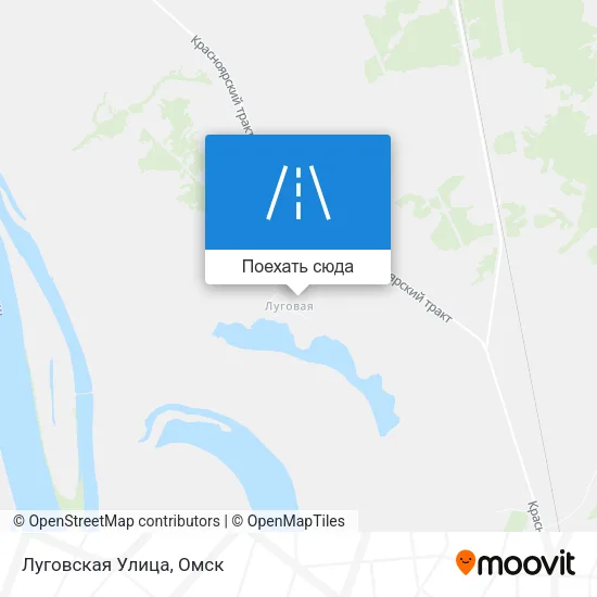 Карта Луговская Улица