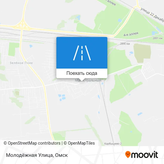 Карта Молодёжная Улица