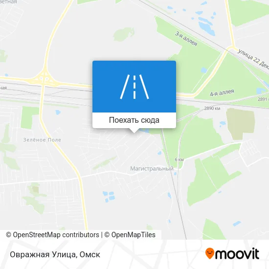 Карта Овражная Улица