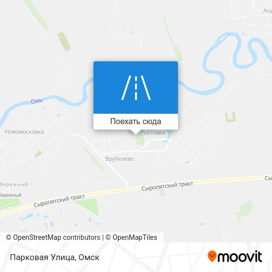 Карта Парковая Улица
