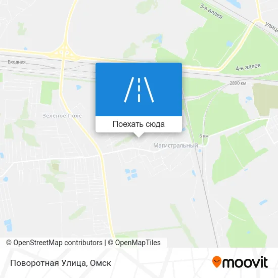 Карта Поворотная Улица