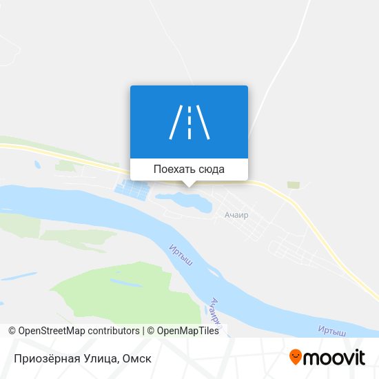 Карта Приозёрная Улица
