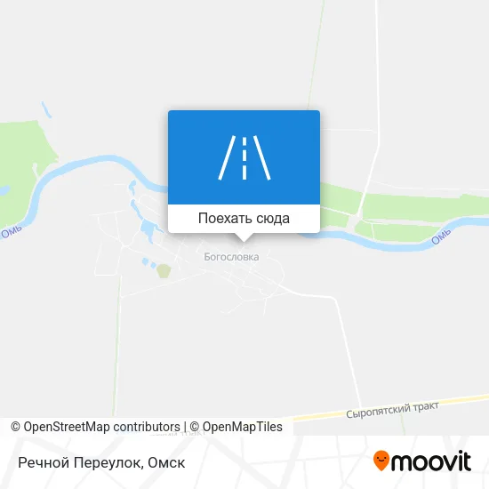 Карта Речной Переулок