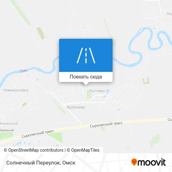 Карта Солнечный Переулок
