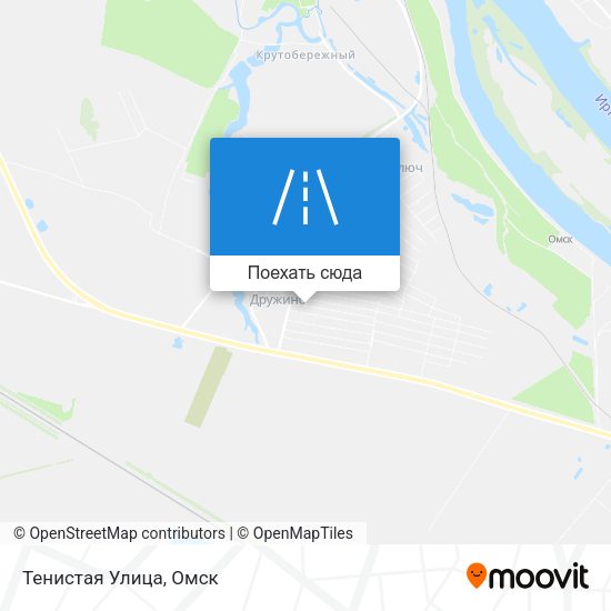 Карта Тенистая Улица