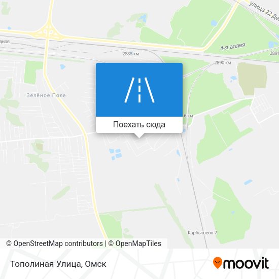 Карта Тополиная Улица