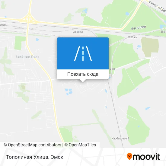 Карта Тополиная Улица