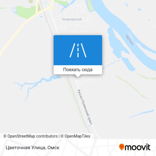 Карта Цветочная Улица