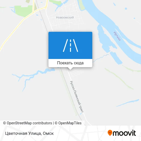 Карта Цветочная Улица