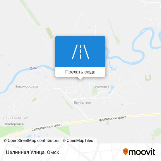 Карта Целинная Улица