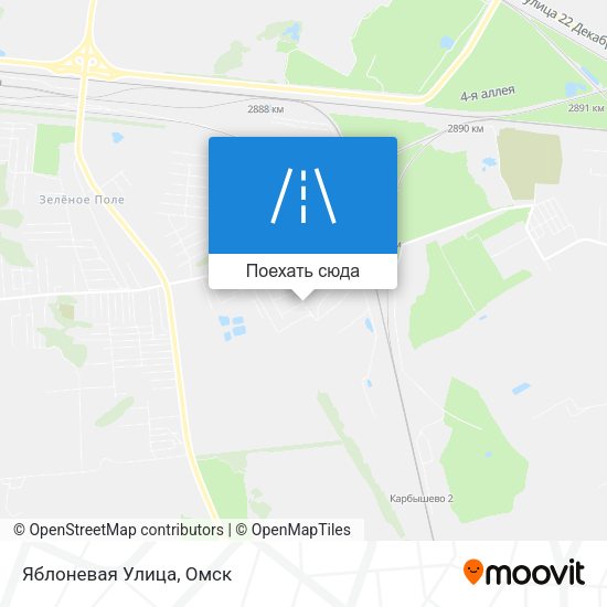 Карта Яблоневая Улица