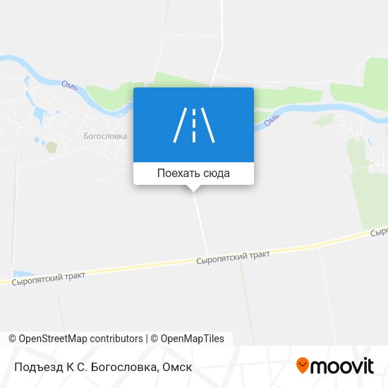 Карта Подъезд К С. Богословка
