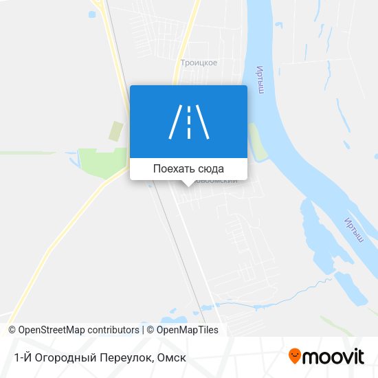 Карта 1-Й Огородный Переулок