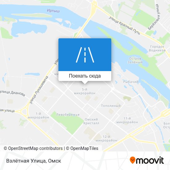 Карта Взлётная Улица